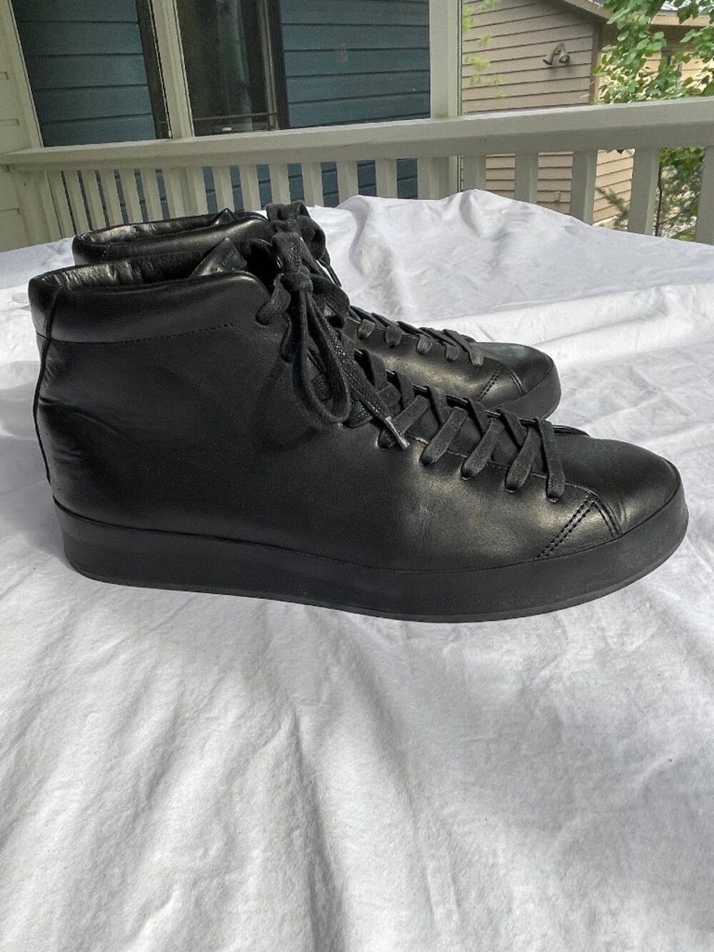 RAG & BONE RB1 Leather Hi Top Sneaker Size 45